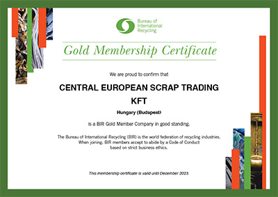 2020 - Central European Scrap Trading Company